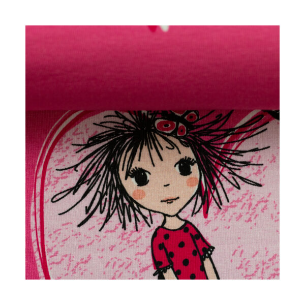16.40EUR/ 1m - Jersey - Steinbeck "Valerie Papillon" - Panel 75 cm - Pink – Bild 2