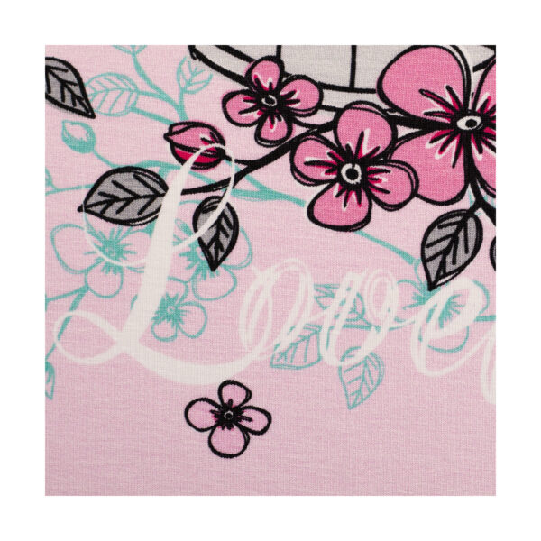 16.40EUR/ 1m - Jersey - Steinbeck "Valerie Papillon"- Panel 75 cm - Rosa/Mint – Bild 6