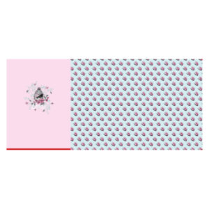 16.40EUR/ 1m - Jersey - Steinbeck "Valerie Papillon"- Panel 75 cm - Rosa/Mint