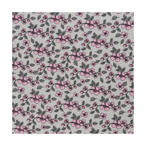 16.40EUR/ 1m - Jersey - Steinbeck "Valerie Papillon" - Grau, Rosa
