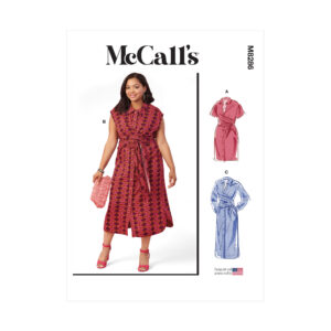 McCalls Schnittmuster M8286 - gewickeltes Kleid, starke Größen