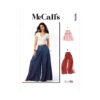 McCalls Schnittmuster M8292 - Damenhose, Hosenrock mit Sattel