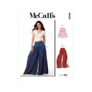 McCalls Schnittmuster M8292 - Damenhose, Hosenrock mit Sattel