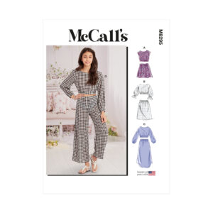 McCalls Schnittmuster M8295 - schlichtes Sommeroutfit, für junge Damen