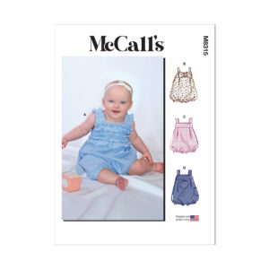 McCalls Schnittmuster M8315 - Babyoverall, Sommeroverall