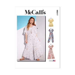 McCalls Schnittmuster M8317 - Overall für junge Damen, Sommeroverall