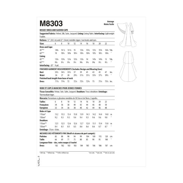 McCalls Schnittmuster M8303 - Kostüm - Kleid - YAYA HAN – Bild 5