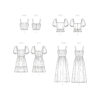 McCalls Schnittmuster M8282 - Kleid mit gesmoktem Oberteil, Bluse – Bild 8