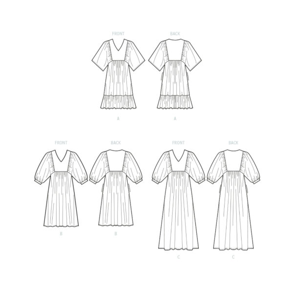 McCalls Schnittmuster M8312 - weites Hängerkleid – Bild 9