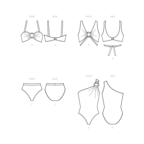 McCalls Schnittmuster M8329 -  Damenbademode, Bikini – Bild 8