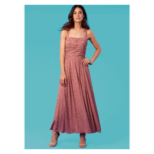 McCalls Schnittmuster M8282 - Kleid mit gesmoktem Oberteil, Bluse – Bild 2