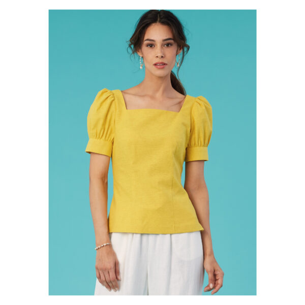 McCalls Schnittmuster M8287 - Bluse mit Puffärmel und Karreeausschnitt – Bild 2