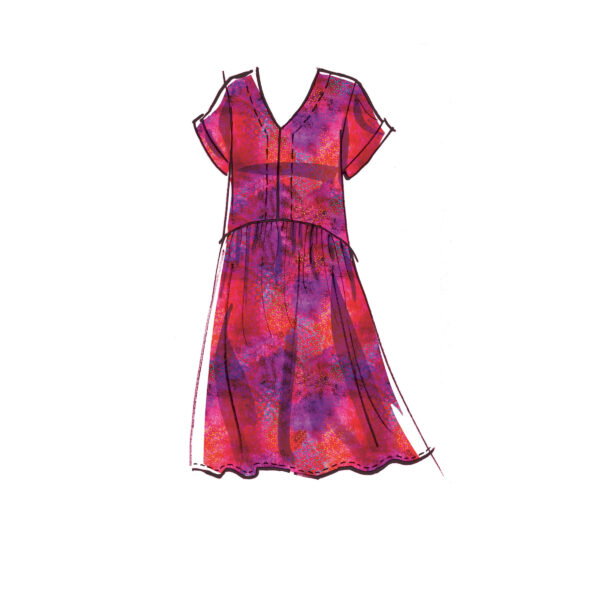 McCalls Schnittmuster M8281 - schlichtes Kleid, Sommerkleid – Bild 3