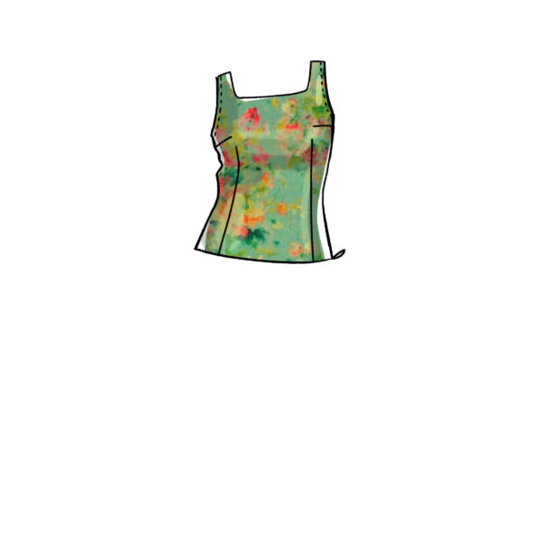 McCalls Schnittmuster M8287 - Bluse mit Puffärmel und Karreeausschnitt – Bild 3