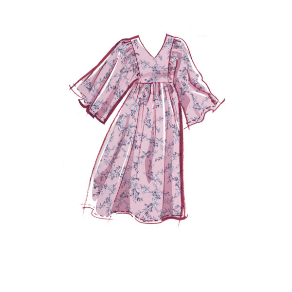 McCalls Schnittmuster M8312 - weites Hängerkleid – Bild 4