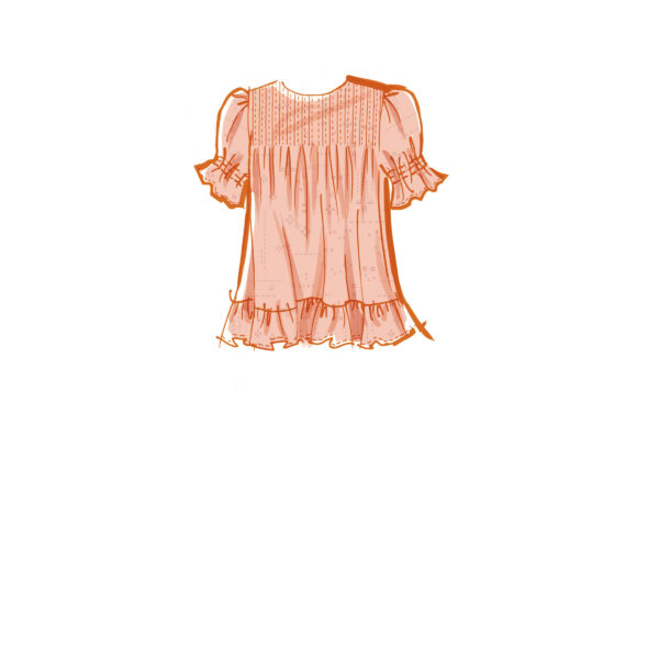 McCalls Schnittmuster M8325 - Bluse mit Biesen oder gesmokt – Bild 4