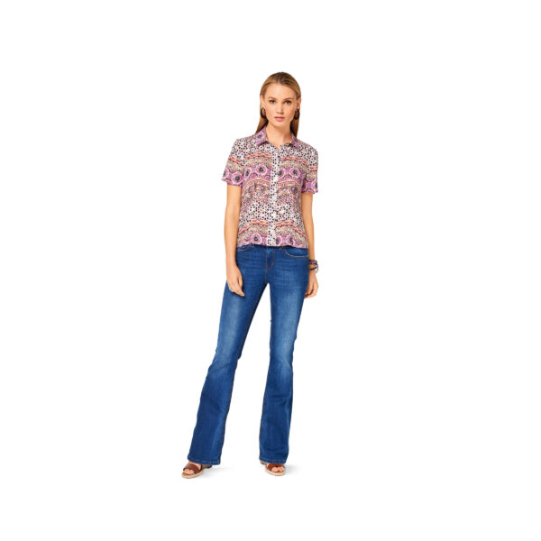 Burda Style Schnittmuster - Bluse - Hemdkragen oder Stehkragen - Nr.6527 – Bild 4