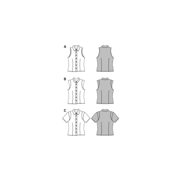 Burda Style Schnittmuster - Bluse - Hemdkragen oder Stehkragen - Nr.6527 – Bild 6