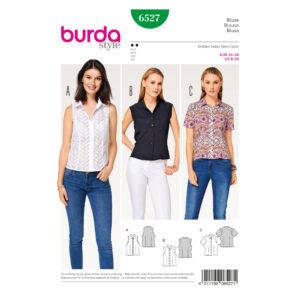 Burda Style Schnittmuster - Bluse - Hemdkragen oder Stehkragen - Nr.6527