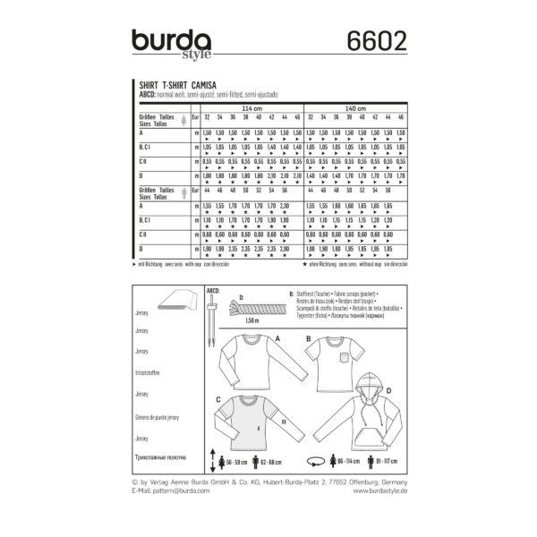 Burda Young-Schnittmuster, Shirt, 6602 – Bild 6