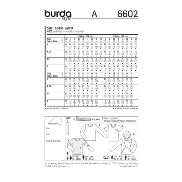 Burda Young-Schnittmuster, Shirt, 6602 – Bild 7