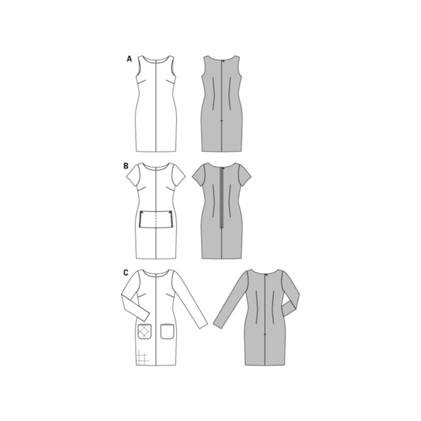 Burda Style Schnittmuster - Kleid - Shiftkleid - Etuikleid - Nr. 6609 – Bild 7