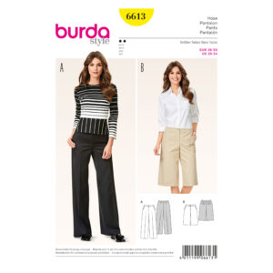 Burda Style Schnittmuster - Hose - Marlenehose und Bermuda - Nr. 6613