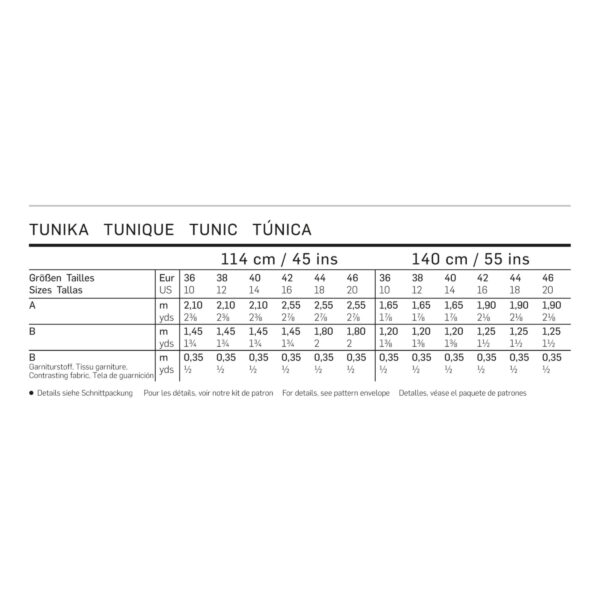 Burda Style Schnittmuster - Tunika - Tuniken kurz und lang - Nr. 6633 – Bild 7