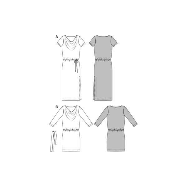 Burda Style Schnittmuster - Kleid - Jerseykleider - Banddurchzug - Nr. 6639 – Bild 6