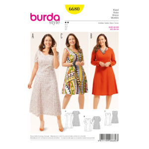 Burda Style Schnittmuster - Kleid - Sommerkleid & Langarmkleid - Nr. 6680