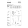 Burda Young Schnittmuster - Hose und 3/4 Hose mit schmalen Beinen - Nr.6681 – Bild 4