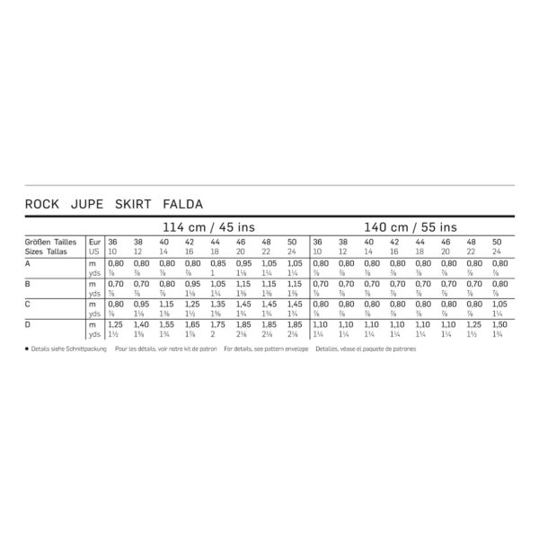 Burda Style Schnittmuster - Rock - A-Linienrock in 4 Varianten - Nr. 6682 – Bild 9