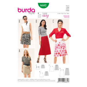 Burda Style Schnittmuster - Rock - A-Linienrock in 4 Varianten - Nr. 6682