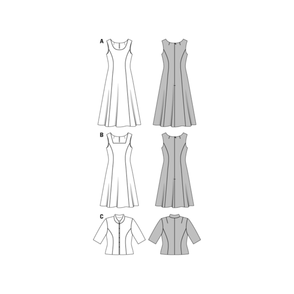 Burda Style Schnittmuster - Kleid - Kleid & Jacke - Nr. 6687 – Bild 7
