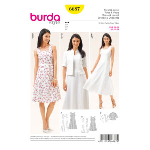 Burda Style Schnittmuster - Kleid - Kleid & Jacke - Nr. 6687