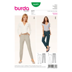 Burda Style Schnittmuster - Hose - Bügelfaltenhose - Basic-Hose - Nr. 6689