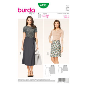 Burda Style Schnittmuster - Rock - Wickelrock - mal schick mal lässig - Nr. 6733