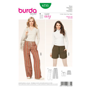 Burda Style Schnittmuster - Hose - Stoffhose & Shorts - Nr. 6735