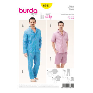 Burda Style Schnittmuster - Schlafanzug - Pyjama für Ihn - Nr. 6741