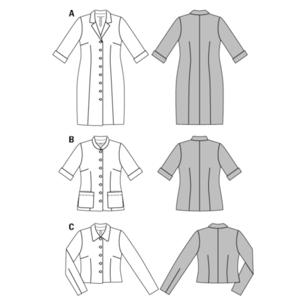 Burda Style Schnittmuster - beliebte Klassiker, Kleid & Jacke - Nr. 6760 – Bild 7