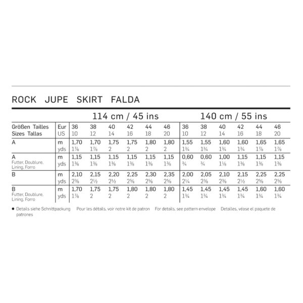 Burda Style Schnittmuster - Rock - A-Linienrock - Bahnenrock - Nr. 6880 – Bild 5