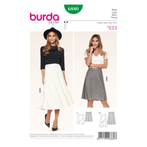 Burda Style Schnittmuster - Rock - A-Linienrock - Bahnenrock - Nr. 6880