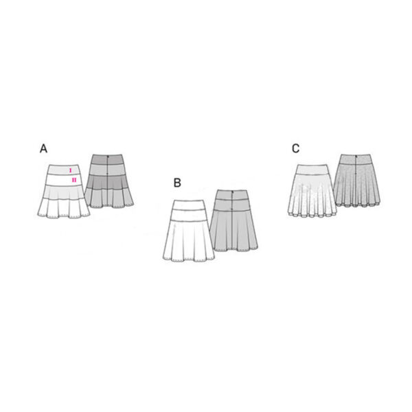 Burda Style Schnittmuster - Rock - Stufenrock - Sattel - Nr. 6904 – Bild 7