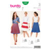 Burda Style Schnittmuster - Rock - Stufenrock - Sattel - Nr. 6904
