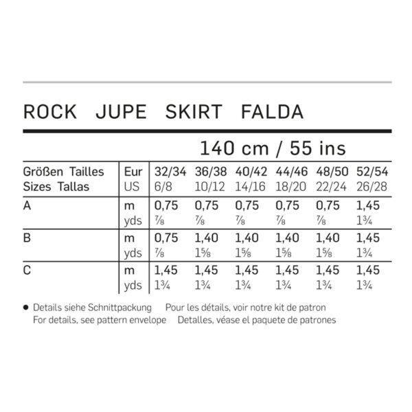 Burda Style Schnittmuster - Rock - einfacher Rock - Gummizug - Nr. 6937 – Bild 6