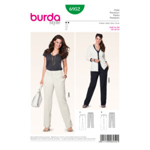 Burda Style Schnittmuster - Hose - Businesshose - Gummizug - Nr. 6952