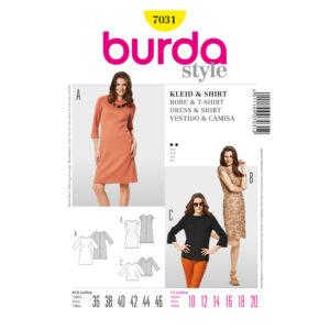 Burda Style Schnittmuster - Kleid - Bluse - Shirt - Nr. 7031