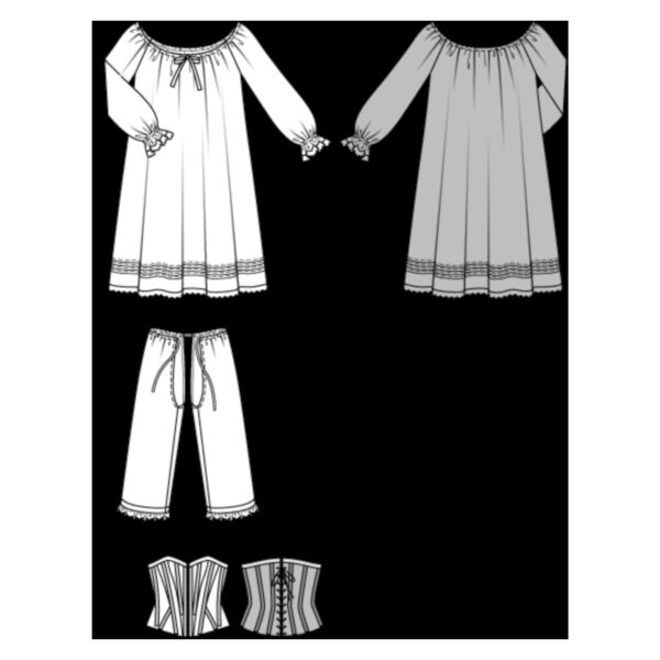 Burda Style Schnittmuster - historische Wäsche - Nr. 7156 – Bild 7