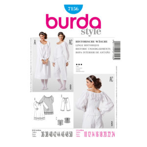 Burda Style Schnittmuster - historische Wäsche - Nr. 7156