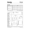 Burda Style Schnittmuster - Umhang - Cape - Poncho - Nr. 7313 – Bild 7